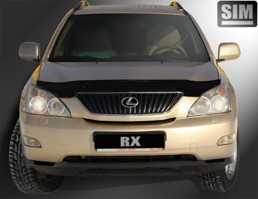 Дефлектор капота (мухобойка) Lexus RX 2003-2009 SIM