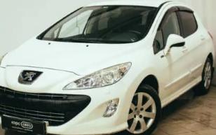 Дефлекторы окон (ветровики) Peugeot 308 Hb 5d 2008-2014"EuroStandard" (Пежо 308) Кобра Тюнинг